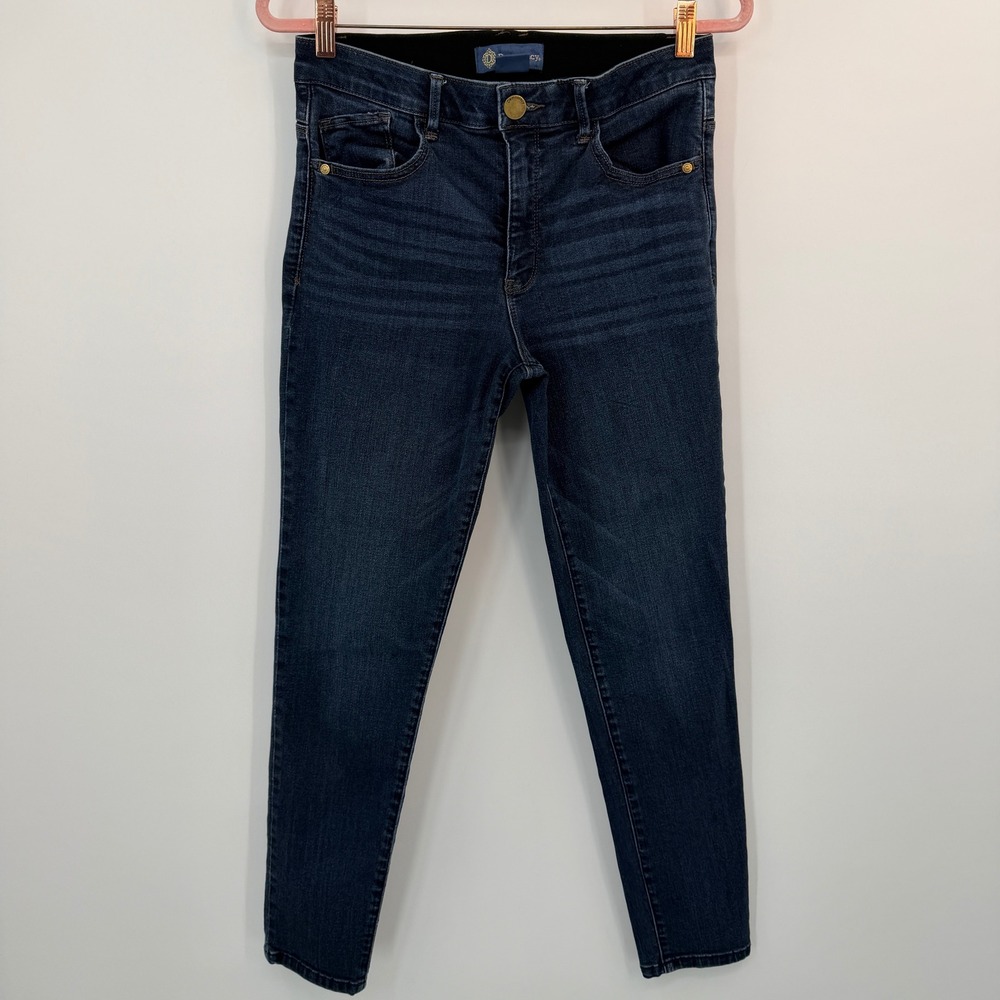 Democracy Absolution Skinny Jeans Size 8 Dark Indigo High Rise Slimming Modern - Picture 4 of 9